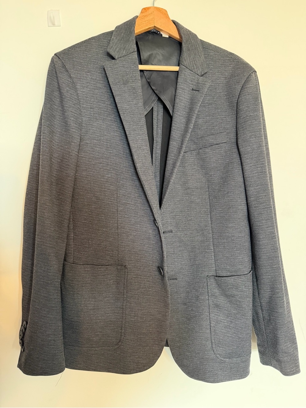 Men's Gray Single-Breasted Sport Coat Blazer